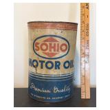 Vintage SOHIO Motor Oil Can