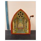 Vintage Tin Cathedral Organ Toy