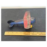 Vintage Wyandotte Pressed Steel Toy Airplane