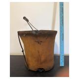 Antique Collapsible Canvas Water Pail