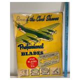 Laminated Round the Clock Shaves Store Display