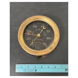 Antique Brass-Bezel Altitude/Boiler Guage