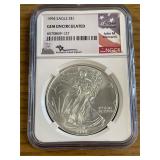 1994 GEM Uncirculated Silver Eagle