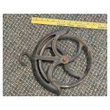 Vintage Cast Iron Pulley