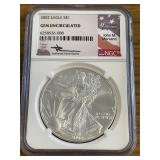 2002 GEM Uncirculated Silver Eagle