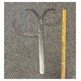 Antique Hand-Forged Iron Double Caliper