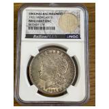 1921 BU Bag Fragment Morgan Dollar