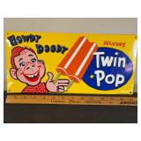 Vintage Style Metal Twin Pop Advertisement