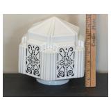 Art Deco Milk Glass Light Shade