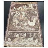68ï¿½ x 47ï¿½ Vintage Tapestry Throw Blanket