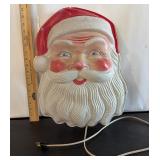 Vintage Light Up Noma Santa Face Blow Mold