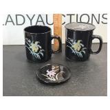 Vintage Japanese Mugs with Lids
