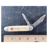 Vintage Advertising Folding Pocket Knife