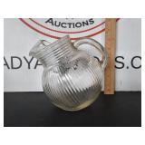 Vintage Anchor Hocking Ribbed Ball Jug Pitcher