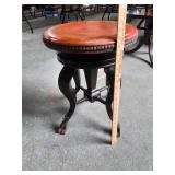 Antique Victorian Adjustable Swivel Piano Chair