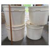 Round Industrial Storage Buckets
