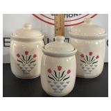 Dutch Tulip Pattern Canisters