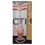 Vintage Pink Glass Bud Vase