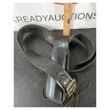 Leather Gun Belt and Holster