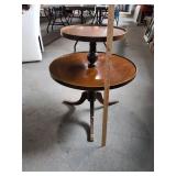Mersman Two Tier Round Butlers Accent Table