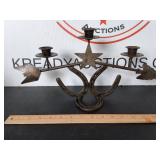 Western Style Triple Candle Holder