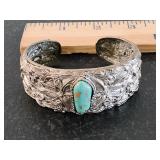 Silver Tone Cuff Bracelet