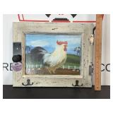 Barnyard Wall Plaque with Hooks
