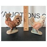 Vintage Ceramic Rooster and Hen