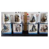Norman Rockwell Porcelain Tankards