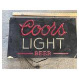 Vintage Light Up Coors Light Sign