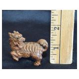 Hand Carved Foo Dog Netsuke Kimono Toggle