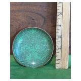Chinese Cloisonne Enamel and Brass Dish/Ring Tray