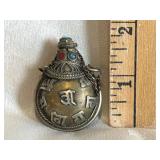 Tibetan Brass Snuff Bottle