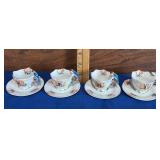Japanese Porcelain Lusterware Demitasse Set