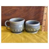 Wade Irish Porcelain Creamer and Open Sugar