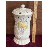 Belleek Porcelain Glendarragh Covered Vase