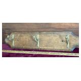 Brass Duck Coat and Hat Rack