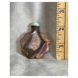 Hand Carved Agate Snuff Bottle
