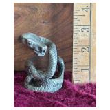 Pewter Jac Zagoory Couling Snake Pen Holder