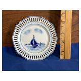 German Porcelain Reticulated Plate