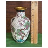Chinese Cloisonnï¿½ Enamel Brass Vase