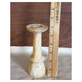 Alabaster Candlestick Holder