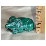 Polished Green Malachite Stone Snuff Bottle