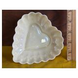 Belleek Porcelain Heart Shaped Trinket Dish
