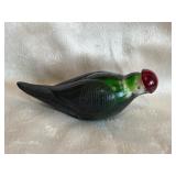 Chinese Green Glass Bird Shaped Snuff Bottle