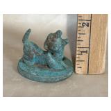 Chinese Cast Metal Foo Dog Seal