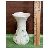 Belleek Porcelain Shamrock Vase