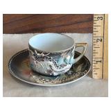 Japanese Moriage Dragonware Lithophane