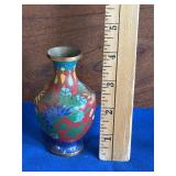 Chinese Cloisonnï¿½ Enameled Bud Vase