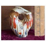 West German Pottery Hoop Vase